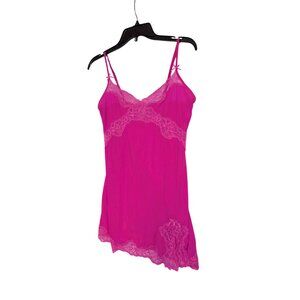 Victorias Secret Pink Lace-Trimmed sheer Nightgown Chemise M/M